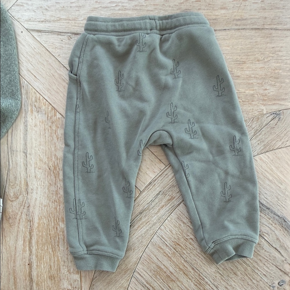 Rylee + Cru Mixed Baby/Toddler Pants Set - Sage, Cream, Rust - Picture 6 of 15